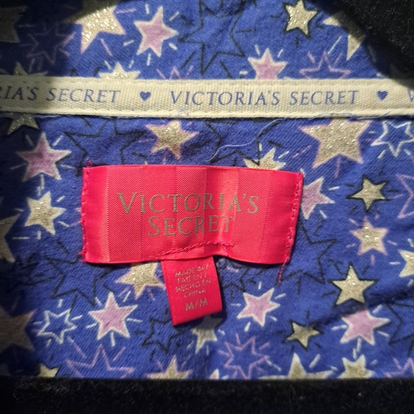 Victoria's Secret Matching Purple Star Pajama Set - Picture 3 of 9